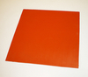 Plancha lisa 200 X 200 m/m  grueso 1 m/m en Silicona color Roja